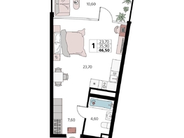 Продается Апартамент АК Атлантис Космос Крым, 46.5  м&sup2;, 20560000 рублей
