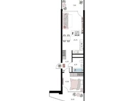 Продается Апартамент АК Атлантис Космос Крым, 64.5  м&sup2;, 26574000 рублей
