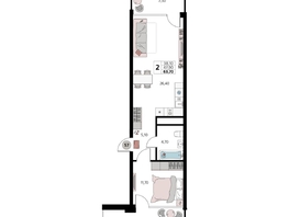Продается Апартамент АК Атлантис Космос Крым, 63.7  м&sup2;, 28530000 рублей