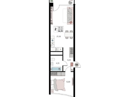 Продается Апартамент АК Атлантис Космос Крым, 56.7  м&sup2;, 23360400 рублей