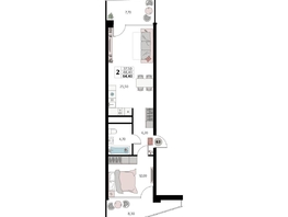 Продается Апартамент АК Атлантис Космос Крым, 64.4  м&sup2;, 27196120 рублей