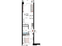 Продается Апартамент АК Атлантис Космос Крым, 63.4  м&sup2;, 28960000 рублей