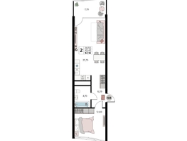 Продается Апартамент АК Атлантис Космос Крым, 57.1  м&sup2;, 24113330 рублей