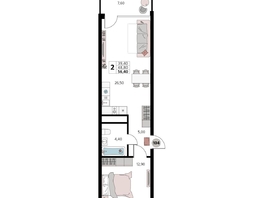 Продается Апартамент АК Атлантис Космос Крым, 56.4  м&sup2;, 26010000 рублей