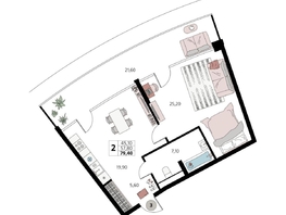 Продается Апартамент АК Атлантис Космос Крым, 79.4  м&sup2;, 32712800 рублей