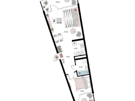 Продается Апартамент АК Атлантис Космос Крым, 70.5  м&sup2;, 30590000 рублей