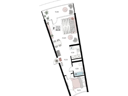 Продается Апартамент АК Атлантис Космос Крым, 66.4  м&sup2;, 27356800 рублей