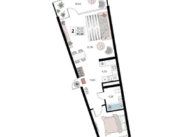 Продается Апартамент АК Атлантис Космос Крым, 65.6  м&sup2;, 29030000 рублей