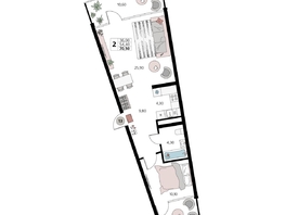 Продается Апартамент АК Атлантис Космос Крым, 70.5  м&sup2;, 31510000 рублей