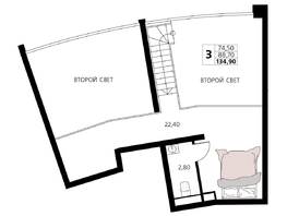 Продается Апартамент АК Атлантис Космос Крым, 134.9  м&sup2;, 69473500 рублей