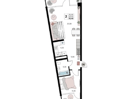 Продается Апартамент АК Атлантис Космос Крым, 70.4  м&sup2;, 31460000 рублей