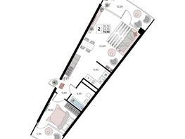 Продается Апартамент АК Атлантис Космос Крым, 70.9  м&sup2;, 31990000 рублей
