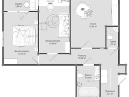 Продается 2-комнатная квартира ЖК Образцово, дома 9-10, 74.15  м&sup2;, 9194600 рублей