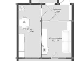 Продается 1-комнатная квартира ЖК Образцово, дома 9-10, 35.32  м&sup2;, 5298000 рублей