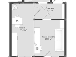 Продается 1-комнатная квартира ЖК Образцово, дома 9-10, 34.77  м&sup2;, 5354580 рублей