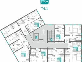Продается 2-комнатная квартира ЖК Благо, 44.76  м&sup2;, 6926416 рублей