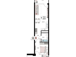 Продается Апартамент АК Атлантис Космос Крым, 63.7  м&sup2;, 29090000 рублей