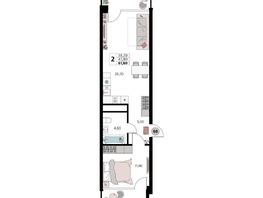 Продается Апартамент АК Атлантис Космос Крым, 61.6  м&sup2;, 28410000 рублей