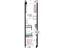 Продается Апартамент АК Атлантис Космос Крым, 61.9  м&sup2;, 29090000 рублей