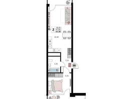 Продается Апартамент АК Атлантис Космос Крым, 63.4  м&sup2;, 28390000 рублей