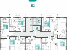Продается 1-комнатная квартира ЖК Прополис, 32.12  м&sup2;, 4575301 рублей