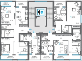 Продается 2-комнатная квартира ЖК На Фонтанке, 49.64  м&sup2;, 20172400 рублей