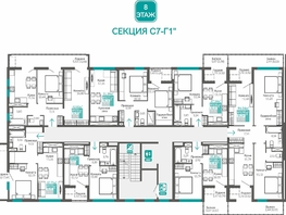 Продается 2-комнатная квартира ЖК Абрикос - 2, 56.99  м&sup2;, 9674053 рублей