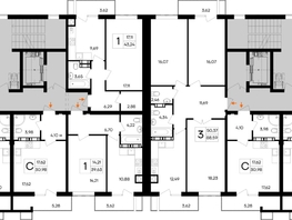 Продается 2-комнатная квартира ЖК Республика, 57.49  м&sup2;, 6726330 рублей