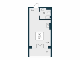 Продается Студия ЖК Вилла Маяк, дом 3, 37.7  м&sup2;, 14100000 рублей