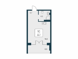 Продается Студия ЖК Вилла Маяк, дом 3, 35.7  м&sup2;, 14500000 рублей