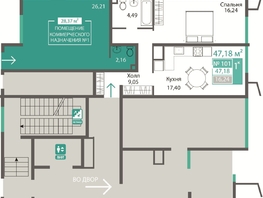 Продается Универ. помещ Киевская ул, 76.14  м&sup2;, 18117859 рублей