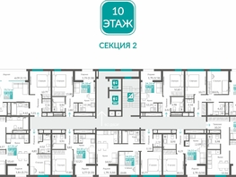 Продается 1-комнатная квартира ЖК Видный, 51.46  м&sup2;, 10541899 рублей