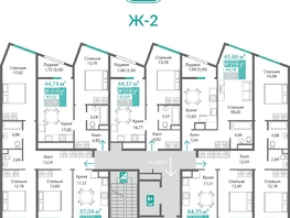 Продается 1-комнатная квартира ЖК Подсолнух, 44.18  м&sup2;, 6185200 рублей