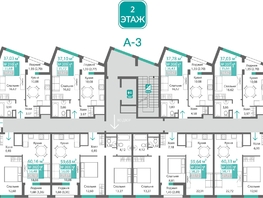 Продается 2-комнатная квартира ЖК Подсолнух, 58  м&sup2;, 8795723 рублей