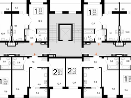 Продается 1-комнатная квартира ЖК Утёсов, 36.8  м&sup2;, 6808000 рублей