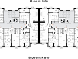 Продается 1-комнатная квартира ЖК Прибрежный дом, 41.68  м&sup2;, 8836160 рублей