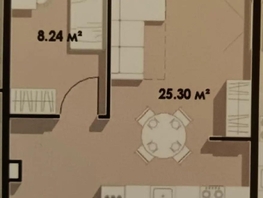 Продается Апартамент Франко ул, 42.74  м&sup2;, 12822000 рублей