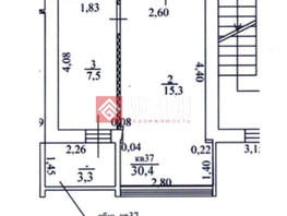 Продается 1-комнатная квартира Челюскинцев ул, 31.4  м&sup2;, 6300000 рублей