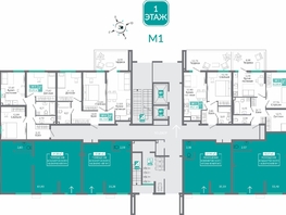 Продается 1-комнатная квартира ЖК Мир , 49.21  м&sup2;, 7037030 рублей