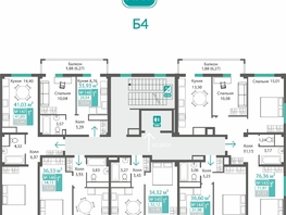Продается 1-комнатная квартира ЖК Прополис, 41.03  м&sup2;, 6569765 рублей