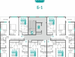 Продается 3-комнатная квартира ЖК Барбарис, 77.65  м&sup2;, 11576956 рублей