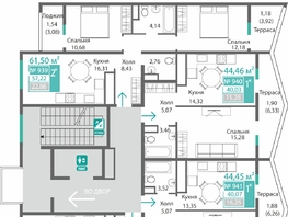 Продается 2-комнатная квартира ЖК Подсолнух, 57.22  м&sup2;, 8990156 рублей