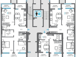 Продается 3-комнатная квартира ЖК На Фонтанке, 76.98  м&sup2;, 19214200 рублей