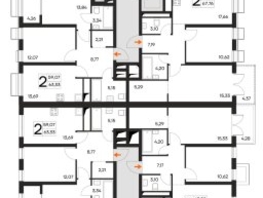 Продается 1-комнатная квартира ЖК Листория, этап 3, 57.3  м&sup2;, 9053400 рублей